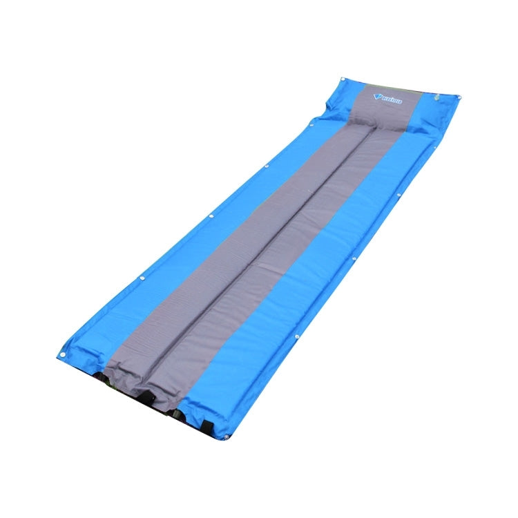 Outdoor Camping Mat Tent Moisture-Proof Mattress Bed Colorful Folding Sleeping Pad Automatic Inflatable Mat with Pillow, Size: 183x55x3cm