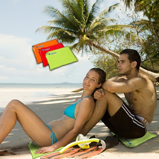 Outdoor Camping Travel Cushions Folding Automatic Inflatable Cushion, Size: 30x40x2.5cm (Red)