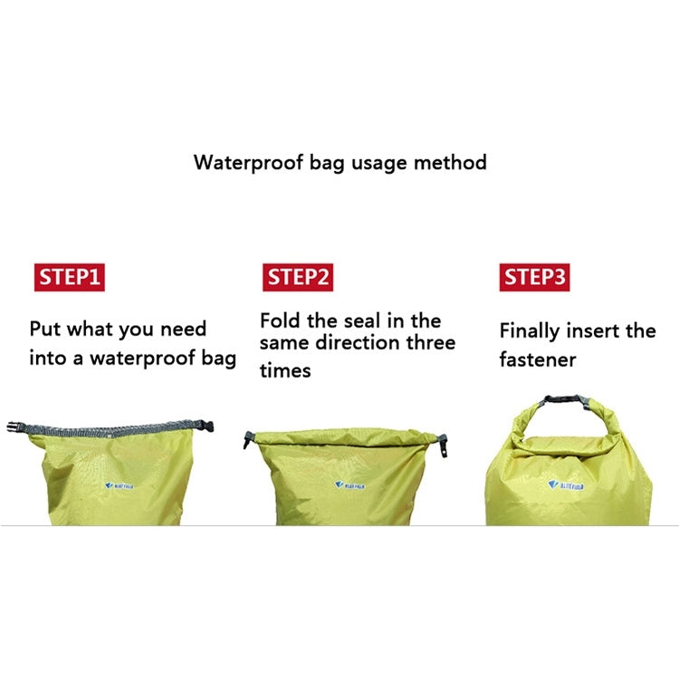 70L Outdoor Polyester Cloth Trekking River Drifting Waterproof Bag Ultralight Swimming Bag