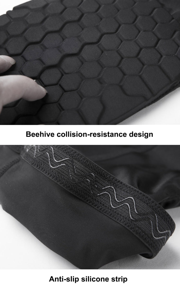 1 PC Beehive Shaped Sports Collision-resistant Lycra Elastic Knee Support Guard, Short Version, Size: L(Black)