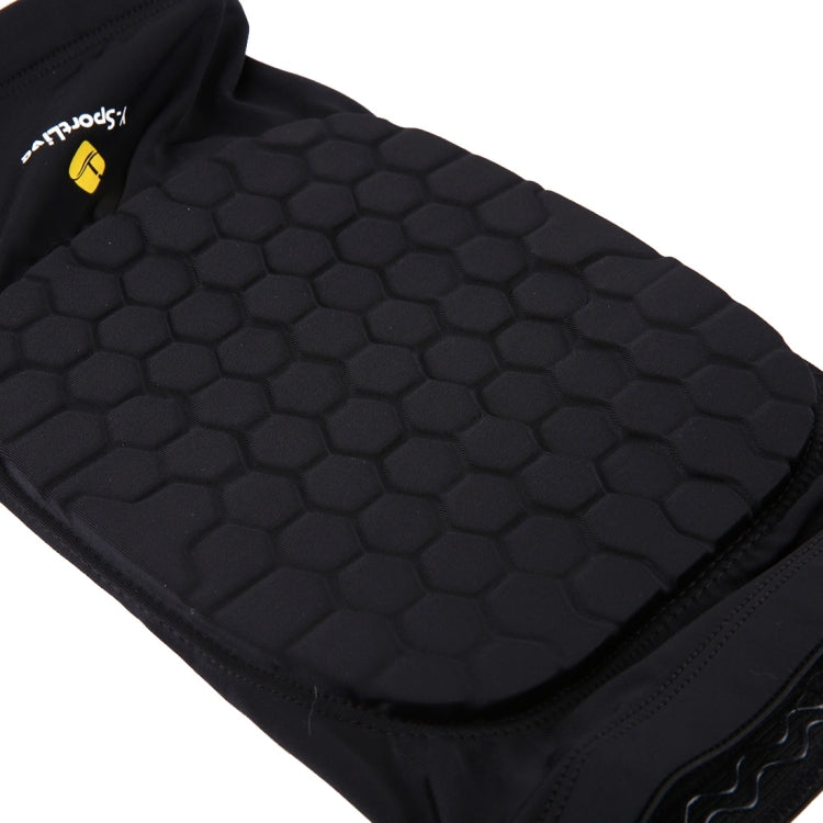 1 PC Beehive Shaped Sports Collision-resistant Lycra Elastic Knee Support Guard, Short Version, Size: M(Black)