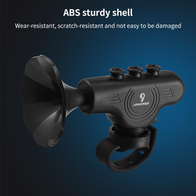 Electronic Cycling Bell Handlebar Horns Rechargeable Electric Bell Waterproof Adjustable Siren  - Black