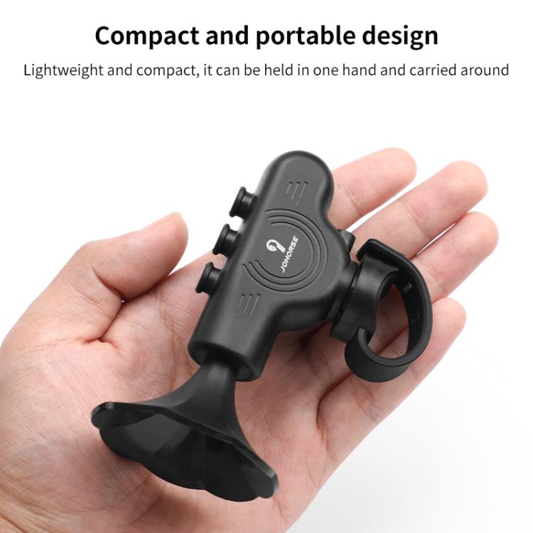 Electronic Cycling Bell Handlebar Horns Rechargeable Electric Bell Waterproof Adjustable Siren  - Black
