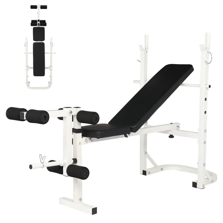 [US Warehouse] Steel Adjustable Weightlifting Bed Multifunctional Sit-up Bench