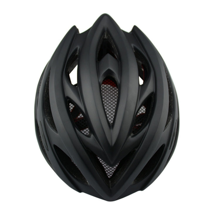 Outdoor Sports Mountainbiking Unibody Protective Helmet with LED Light, Suitable Head Circumference: 55 - 61 cm(Black)