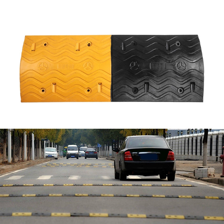 Wavy Rubber Speed Bump, Size: 100x38x5cm