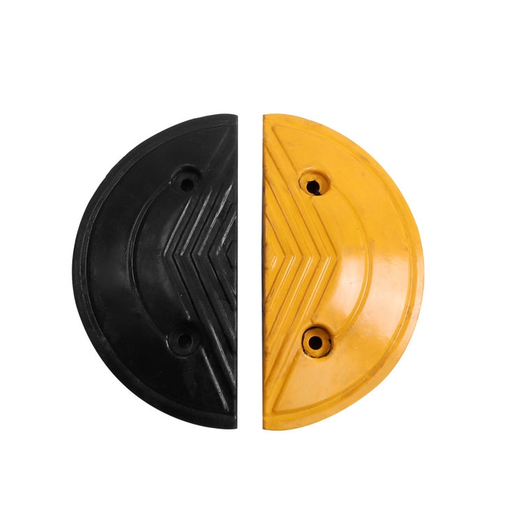 Pair Of Special Round Heads For Rubber Speed Bumps, Diameter: 30cm
