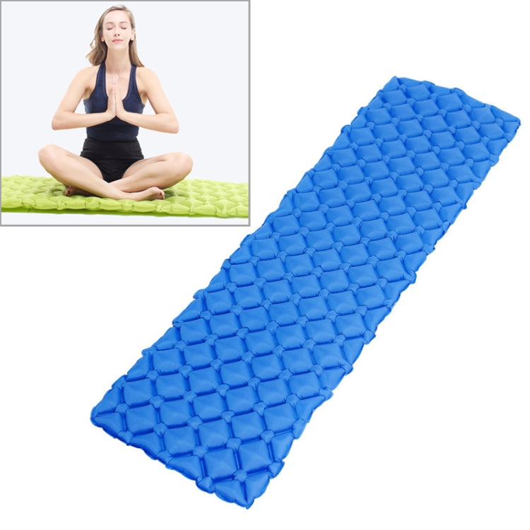 Outdoor Camping Inflatable Cushion Ultra Light TPU Air Mattress, Size: 190x57x5cm, Style: Rhombus (Blue)