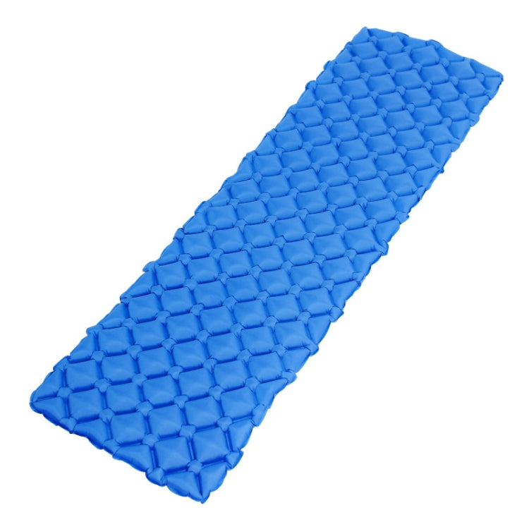 Outdoor Camping Inflatable Cushion Ultra Light TPU Air Mattress, Size: 190x57x5cm, Style: Rhombus (Blue)