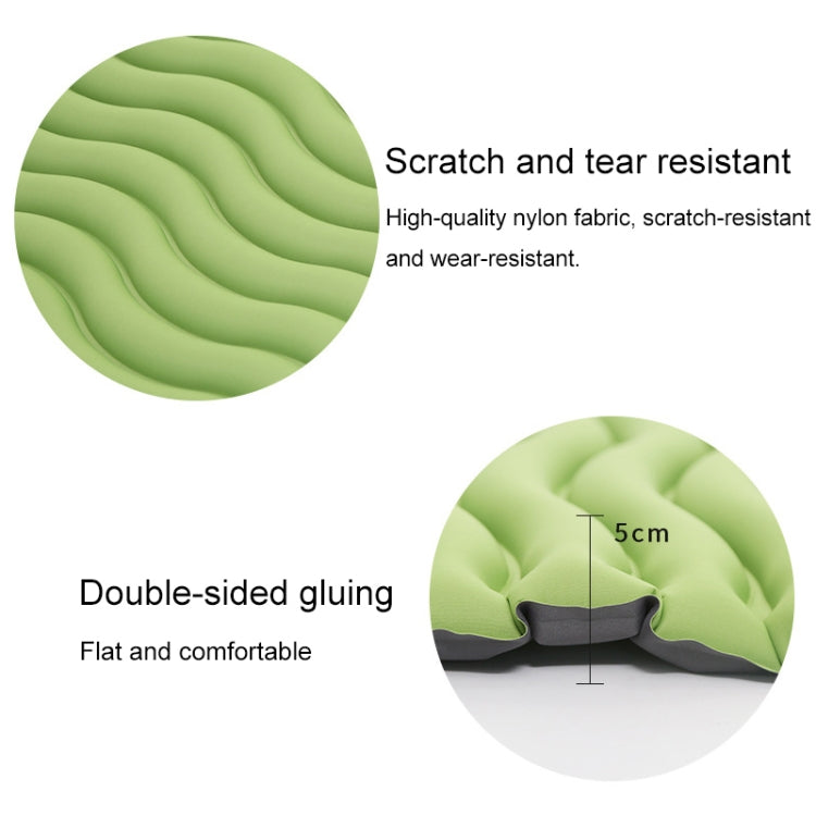 Outdoor Camping Inflatable Cushion Ultra Light TPU Air Mattress, Size: 190x57x5cm, Style: Rhombus (Blue)