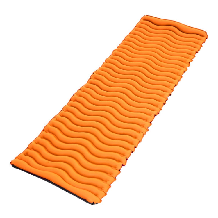 Outdoor Camping Inflatable Cushion Ultra Light TPU Air Mattress, Size: 190x57x5cm, Style: Wave
