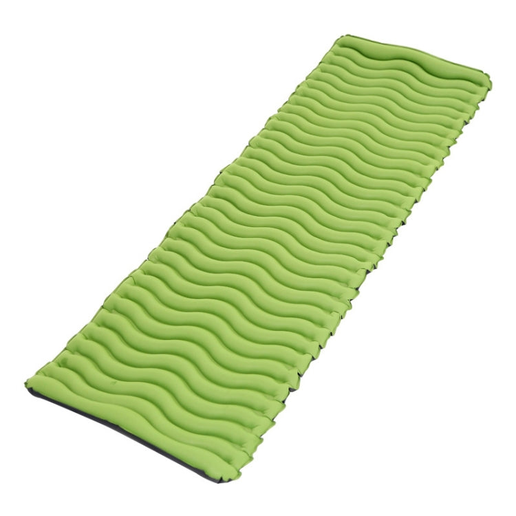 Outdoor Camping Inflatable Cushion Ultra Light TPU Air Mattress, Size: 190x57x5cm, Style: Wave