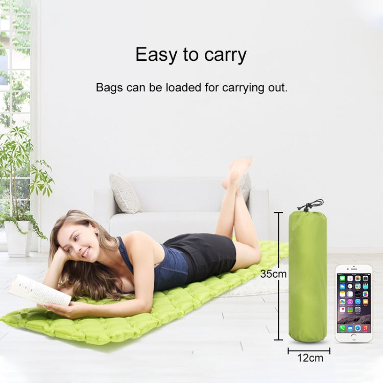 Outdoor Camping Inflatable Cushion Ultra Light TPU Air Mattress, Size: 190x57x5cm, Style: Wave