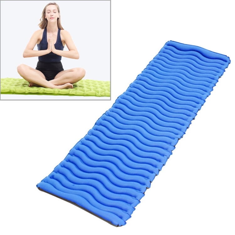 Outdoor Camping Inflatable Cushion Ultra Light TPU Air Mattress, Size: 190x57x5cm, Style: Wave