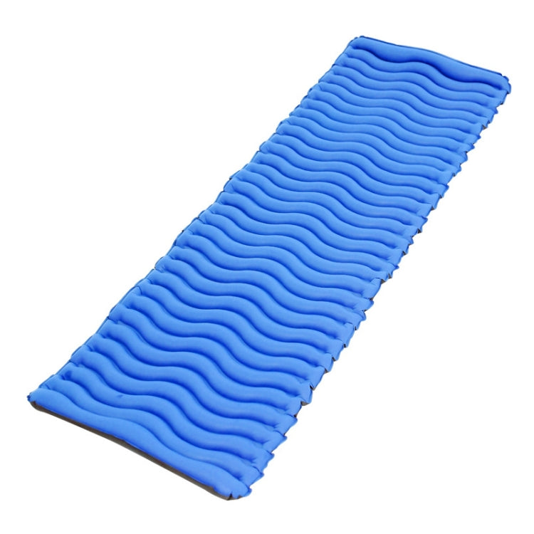 Outdoor Camping Inflatable Cushion Ultra Light TPU Air Mattress, Size: 190x57x5cm, Style: Wave
