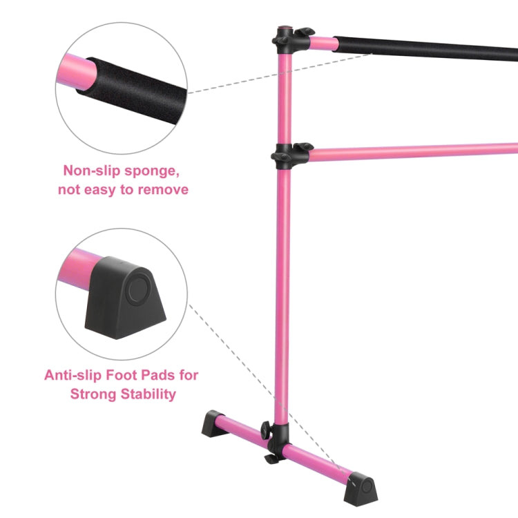 [US Warehouse] Double-Decked Liftable Home Dance Studio Ballet Pole Yoga Stretching Fitness Dance Pole, Size: 123x71x120cm
