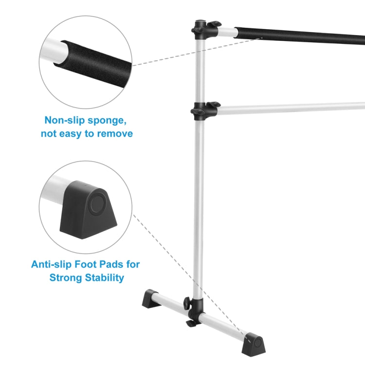 [US Warehouse] Double-Decked Liftable Home Dance Studio Ballet Pole Yoga Stretching Fitness Dance Pole, Size: 123x71x120cm