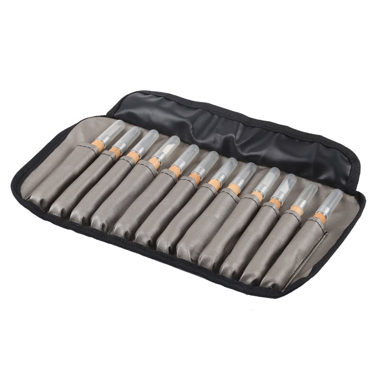 WLXY 12 PCS / Set Wood Carving Chisels Knife Basic Woodcut Working Handmade Rubber Stamps Hand Tools