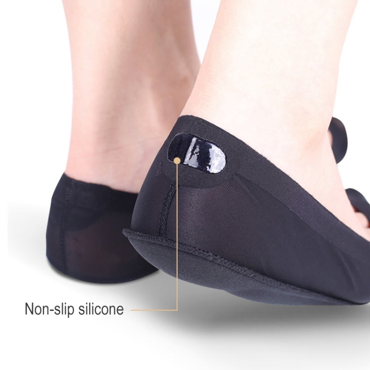 5 PCS Women 3D Arch Invisible Socks Sponge Arch Support Non-slip Massage Boat Socks, Size: 21cm, Color Random Delivery