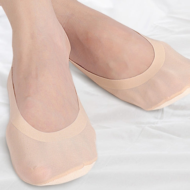 5 PCS Women 3D Arch Invisible Socks Sponge Arch Support Non-slip Massage Boat Socks, Size: 21cm, Color Random Delivery