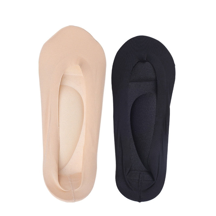 5 PCS Women 3D Arch Invisible Socks Sponge Arch Support Non-slip Massage Boat Socks, Size: 23cm, Color Random Delivery