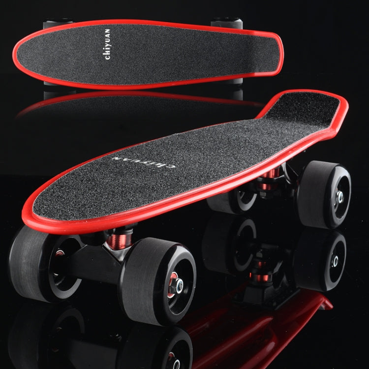 Shining Fish Plate Scooter Single Tilt Four Wheel Skateboard with 72mm Grinding Wheel