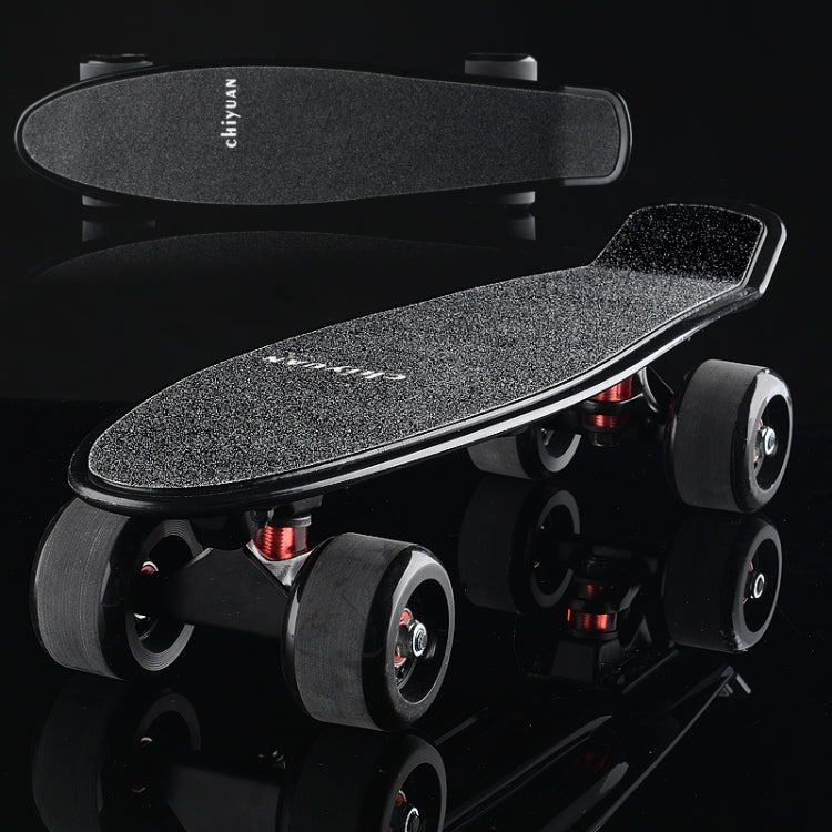 Shining Fish Plate Scooter Single Tilt Four Wheel Skateboard with 72mm Grinding Wheel