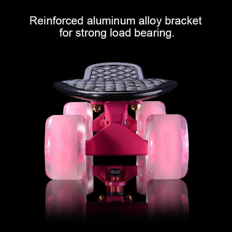 Shining Fish Plate Scooter Single Tilt Four Wheel Skateboard with 72mm Wheel