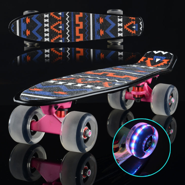 Shining Fish Plate Scooter Single Tilt Four Wheel Skateboard with 72mm Grinding Flash Wheel