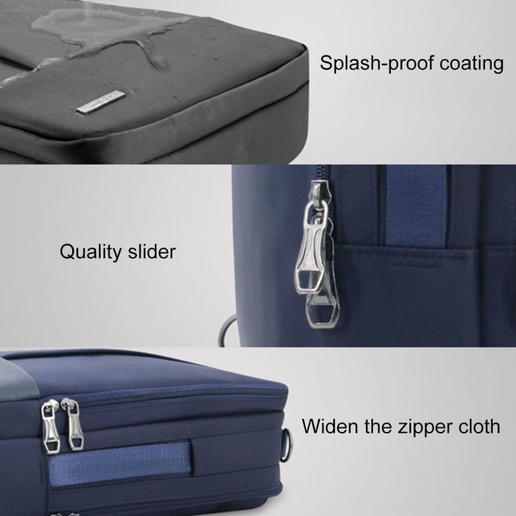 Shinlee Multi-function Fashion Nylon + PU Leather Shoulder Hand Laptop Tablet Bag Backpack Briefcase for 15.6 inch and Below