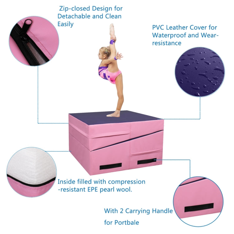[US Warehouse] Foldable Trapezoid Gymnastics Mat, Size: 120x60x35 cm