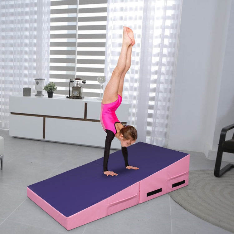 [US Warehouse] Foldable Trapezoid Gymnastics Mat, Size: 120x60x35 cm