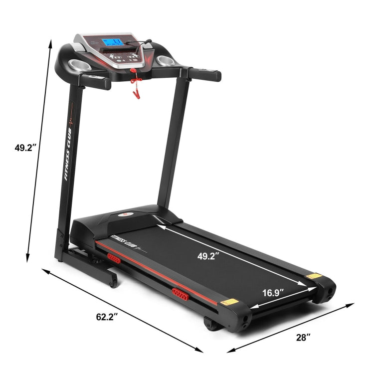 [US Warehouse] Folding Electric Treadmill with LCD Display, Speed: 0.5/8.5 MPH, US Plug