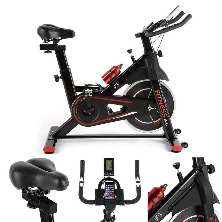 [US Warehouse] Indoor Spinning Bike Fitness Bicycle with LCD Display, Size: 41.34x18.11x46.46 inch