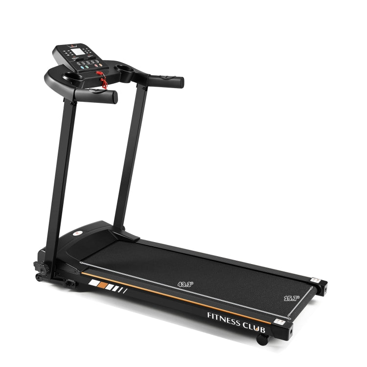 [US Warehouse] Multi-Layer Wide Runway Folding Electric Treadmill with LED Display, Speed: 0.3/7.5 MPH, US Plug