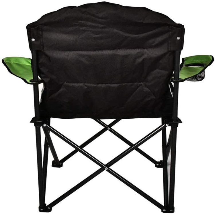 [US Warehouse] 600D Oxford PVC Powder Coated Portable Folding Chairs with Cup Holder & Pad, Size: 60x92x105cm
