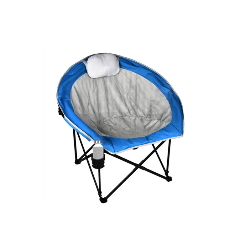 [US Warehouse] 600D PVC Folding Camping Chairs with Pillow, Size: 100x83x92cm