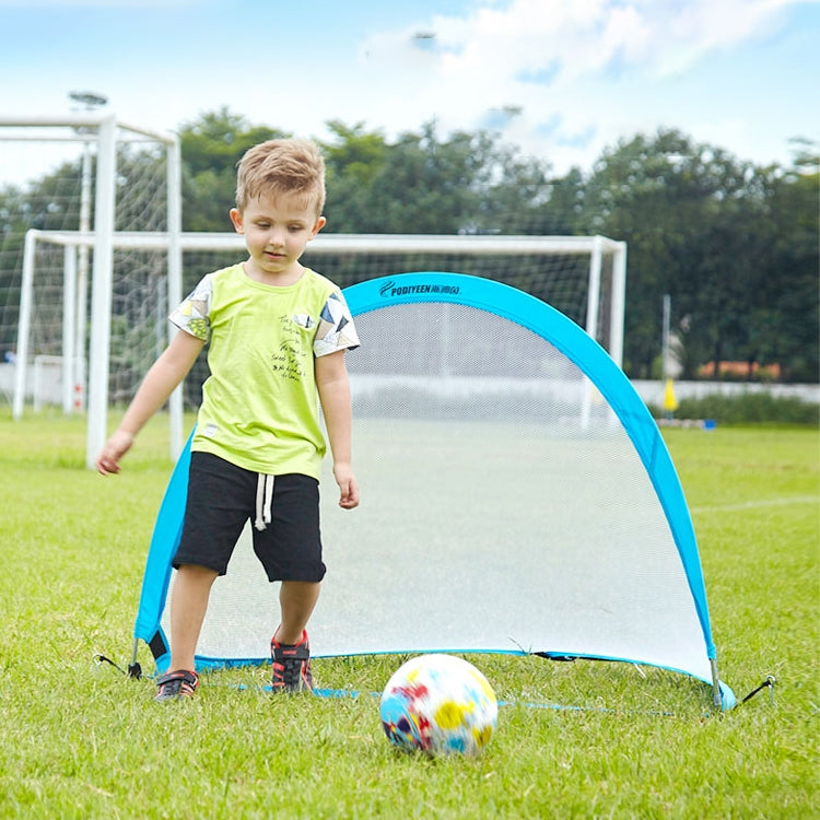Portable Semi-circular Football Training Gate for Children, Size: 180cm(Blue)