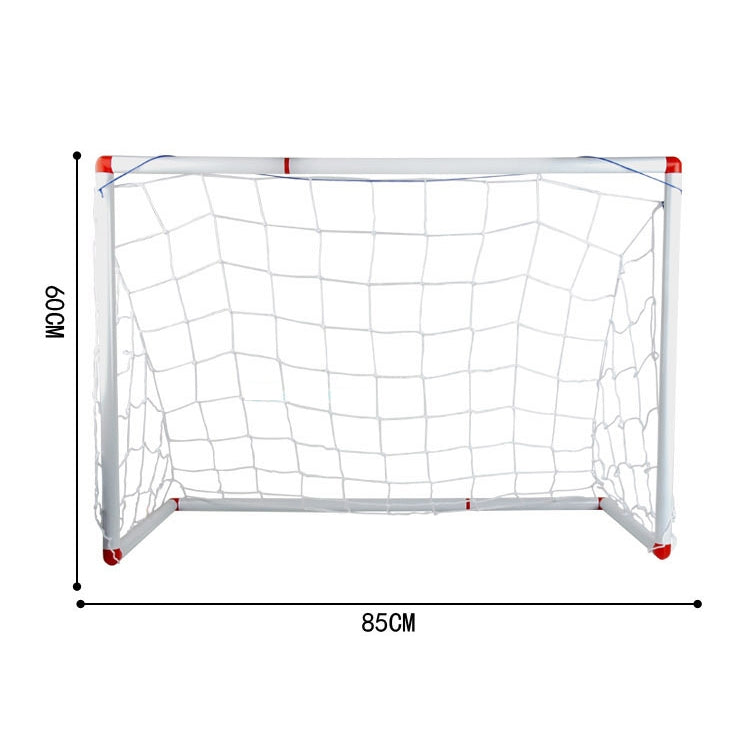 3 in 1 Plastic Door Frame Football Gate + Football + Inflator Set for Children