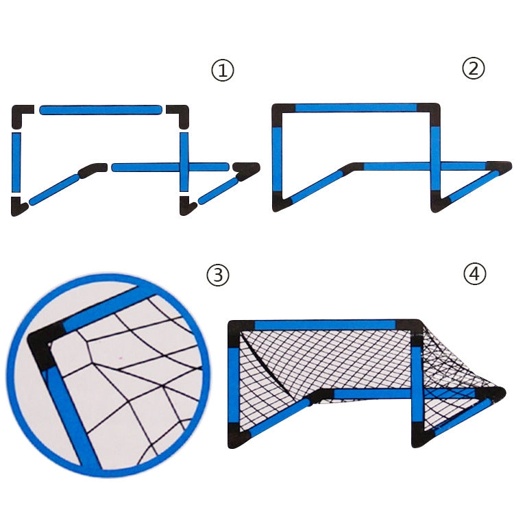 Indoor and Outdoor Portable Football Gate for Children, Size: 90 x 65 x 42cm