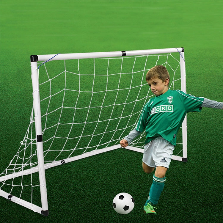 2 in 1 Outdoor Sports Football Gate + Simulation Leather Football Set for Children, Door Size: 108.5 x 67.5 x 53.5cm