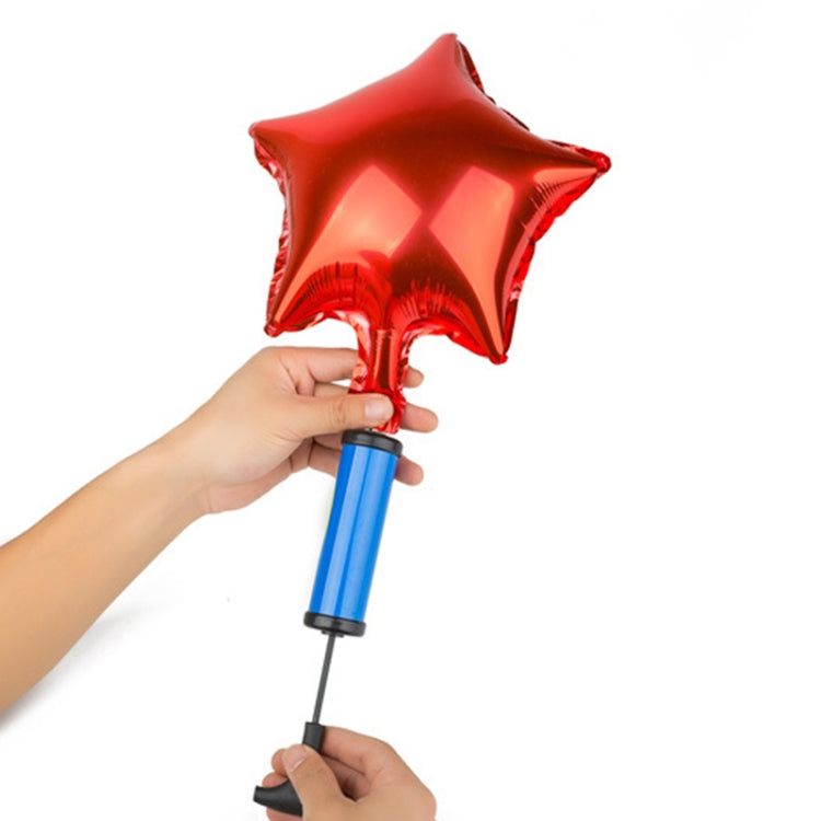 10 PCS Portable Manual Pump Inflator for Yoga Supplies Basketball Football, Random Color Delivery