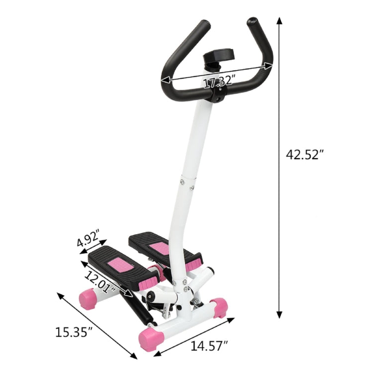 [US Warehouse] Household Mini Stepper Leg Training Equipment with Armrests & LCD Display