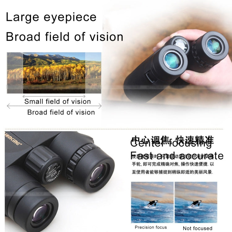Visionking 8X32 Professional Binoculars Glimmer Night Vision Waterproof Telescope for Camping / Hunting / Travelling