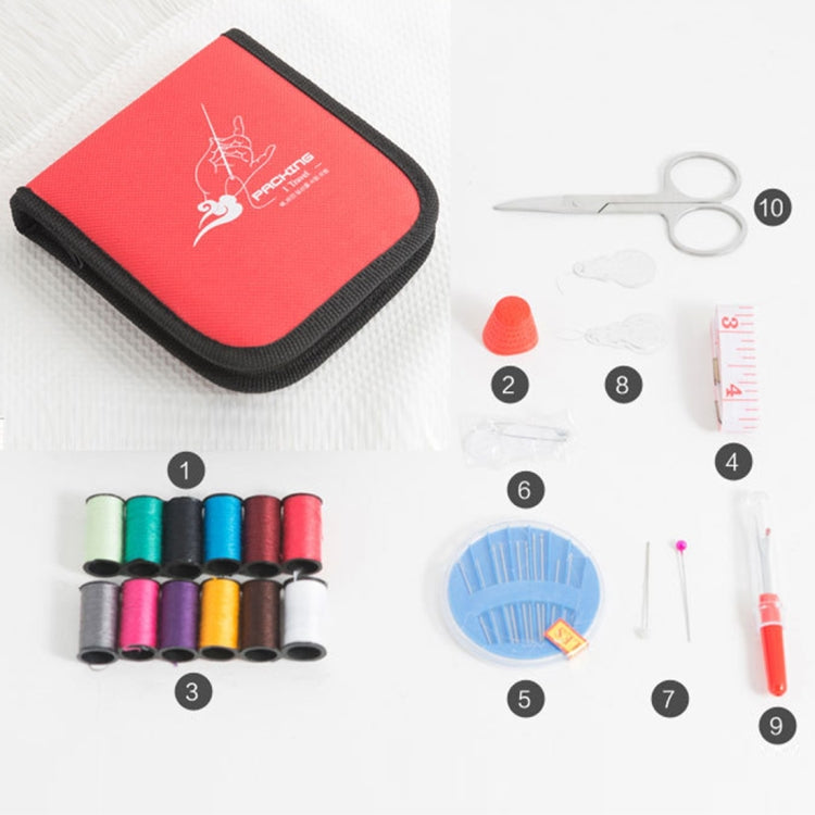 Portable Mini Home Travel Sewing Set Box, Size: 12*12.5cm