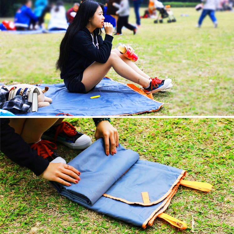 Portable Outdoor Multi-function Waterproof Oxford Cloth Foldable Simple Travel Beach Bag Moisture-proof Mat (Blue)
