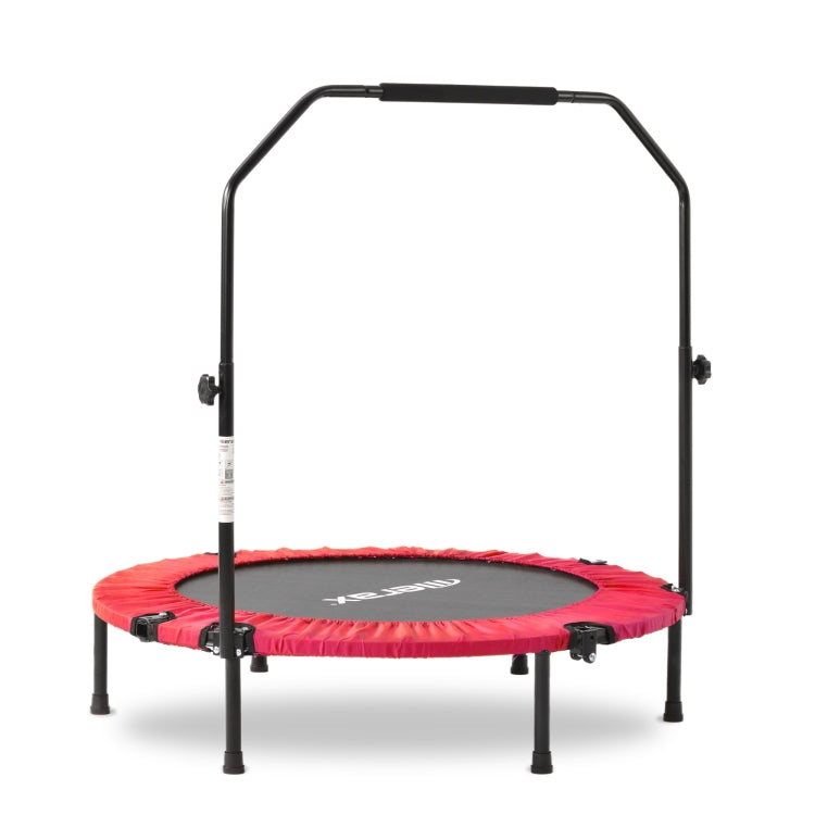[EU Warehouse] 40 inch Mini Foldable Home Fitness Rebounder Trampoline Bouncing Bed with Adjustable Foam Handle