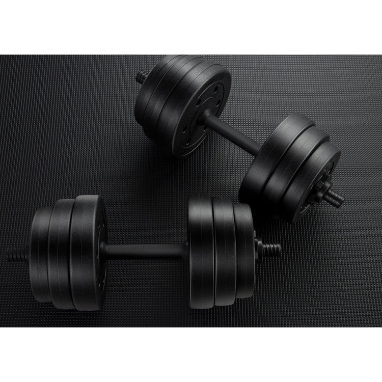 [JPN Warehouse] 2 PCS 10kg Household Fitness Dumbbell (Black)