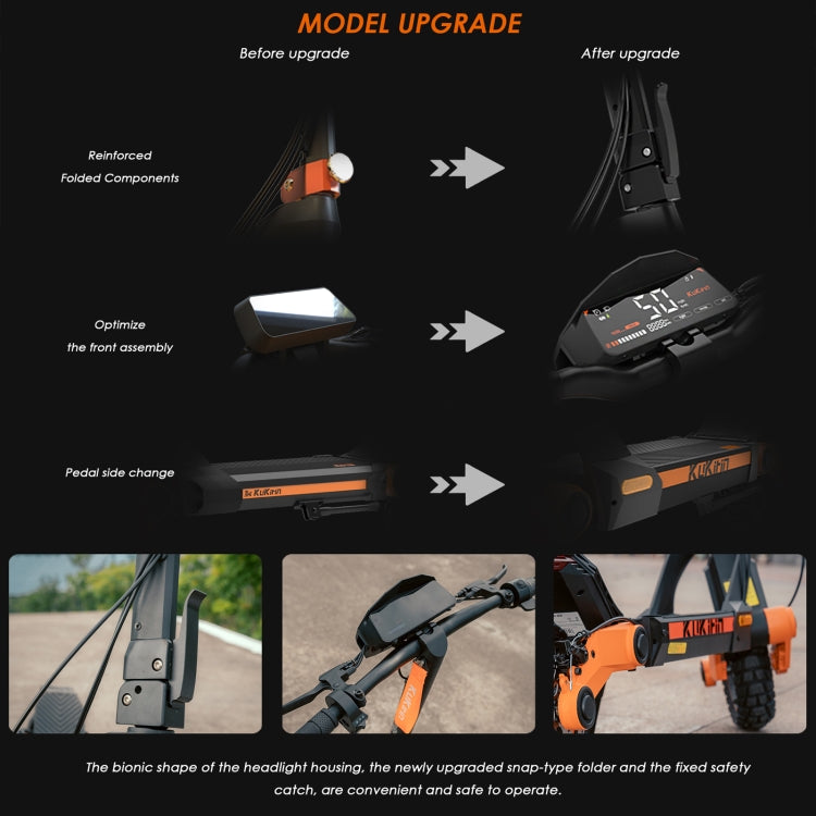 [EU Warehouse] Kukirin G3 10 inch Tires 1200W 52V 18AH Three-speed Folding Electric Offroad Scooter with LED Display