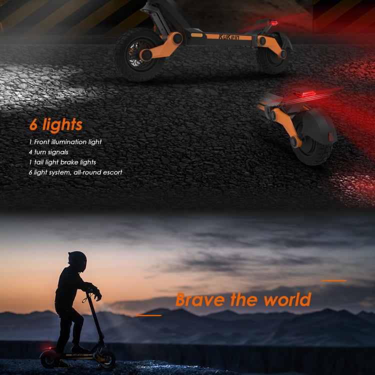 [EU Warehouse] Kukirin G3 10 inch Tires 1200W 52V 18AH Three-speed Folding Electric Offroad Scooter with LED Display